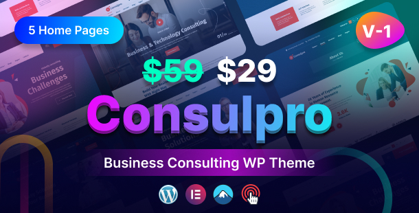 Consulpro – Business Consulting WordPress Theme