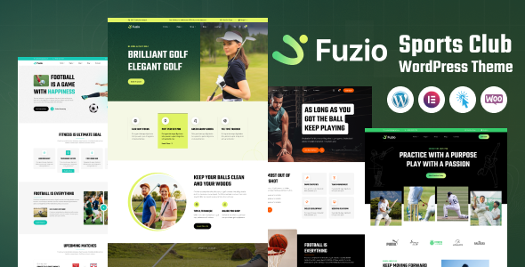 Fuzio Sports Club WordPress Theme