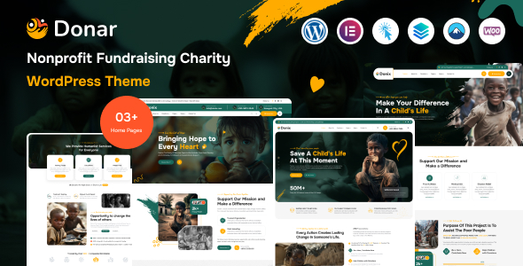 Donar WordPress – Nonprofit Charity & Fundraising Theme